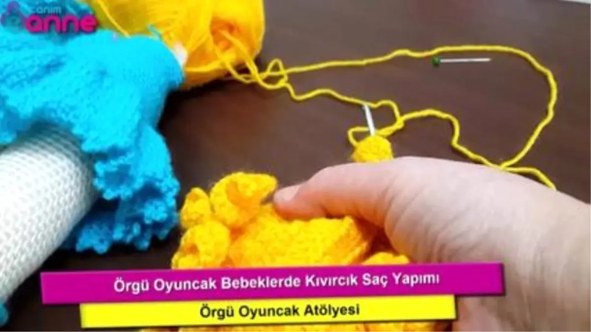 Örgü Oyuncak Bebeklerde Kıvırcık Saç Yapımı