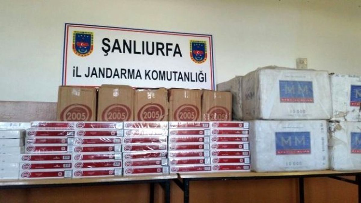 Şanlıurfa\'da 10 Bin Paket Kaçak Sigara Ele Geçirildi
