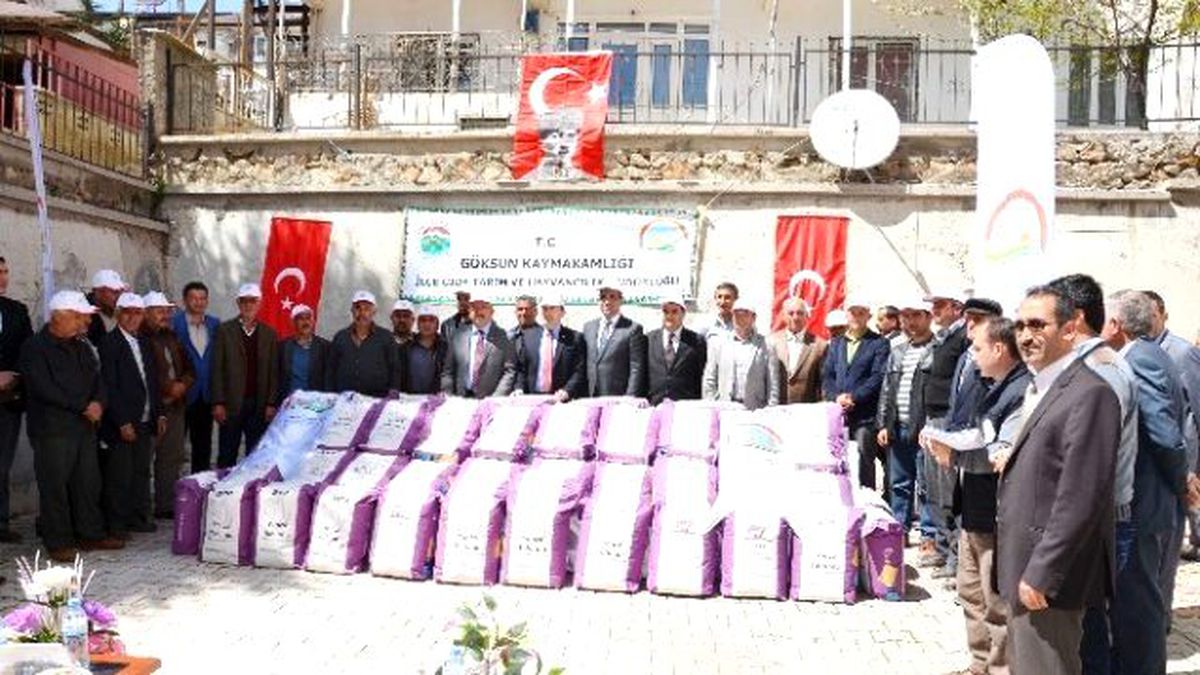 Göksun Çiftçisine 1 Ton Yonca Tohumu Dağıtıldı