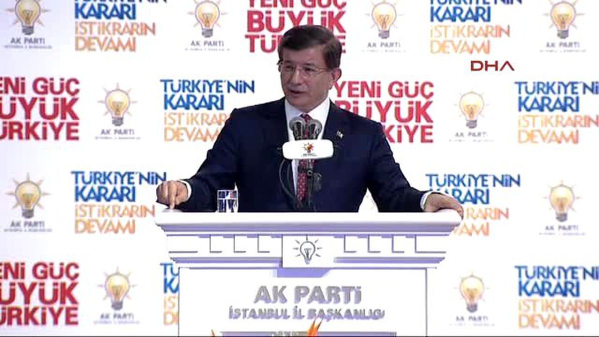 4davutoğlu, AK Parti İstanbul İl Merkezi\'nde Konuştu