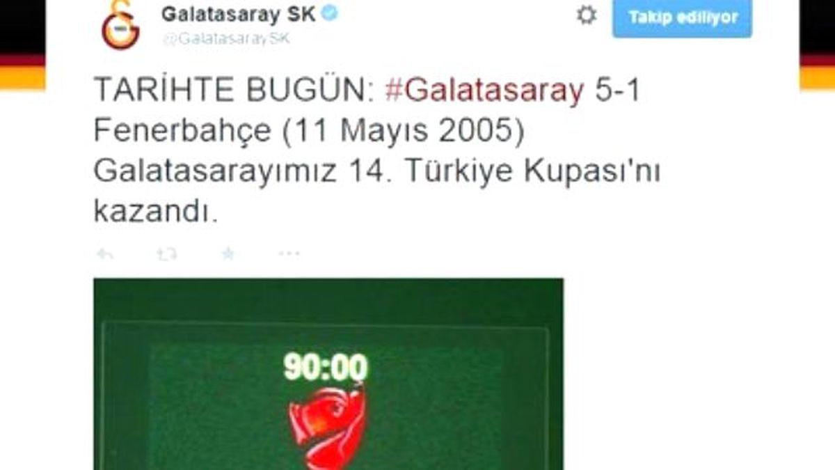 Galatasaray, 5-1'lik Fenerbahçe Galibiyetini Hatırlattı