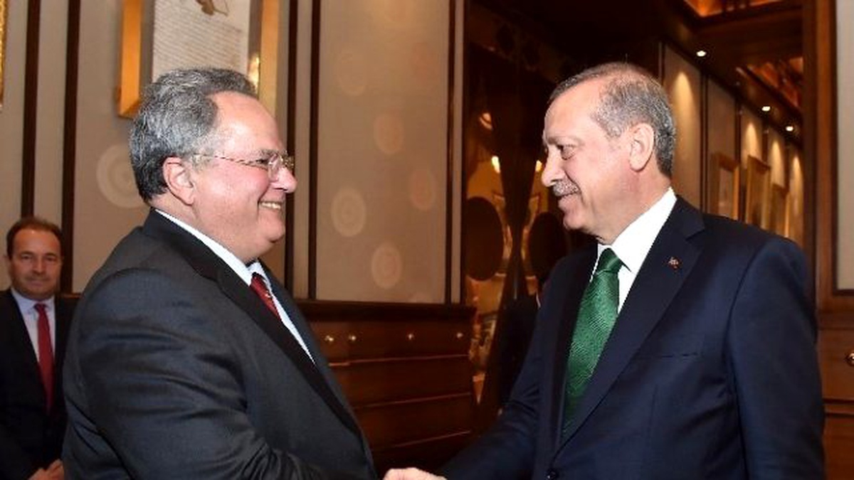 Erdoğan, Yunanistan Dışişleri Bakanı Kotsiyas\'ı Kabul Etti