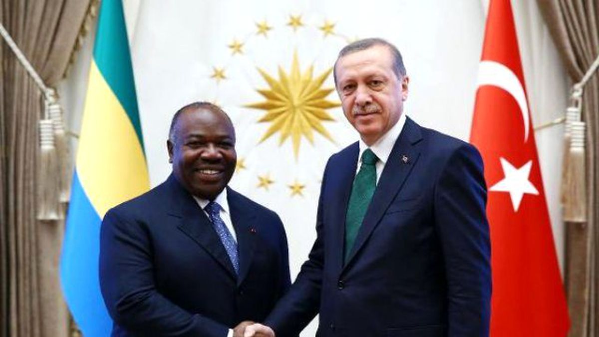 Gabon Cumhurbaşkanı Ali Bongo Ondimba Resmi Törenle Karşılandı