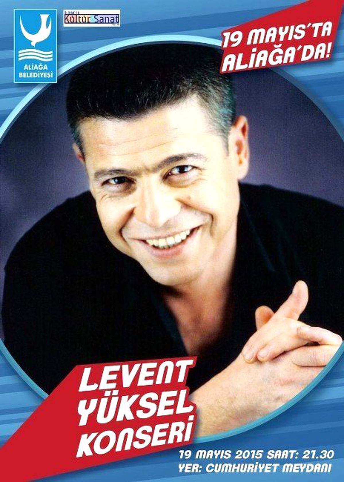 Levent Yüksel\'den Aliağa\'da 19 Mayıs Konseri