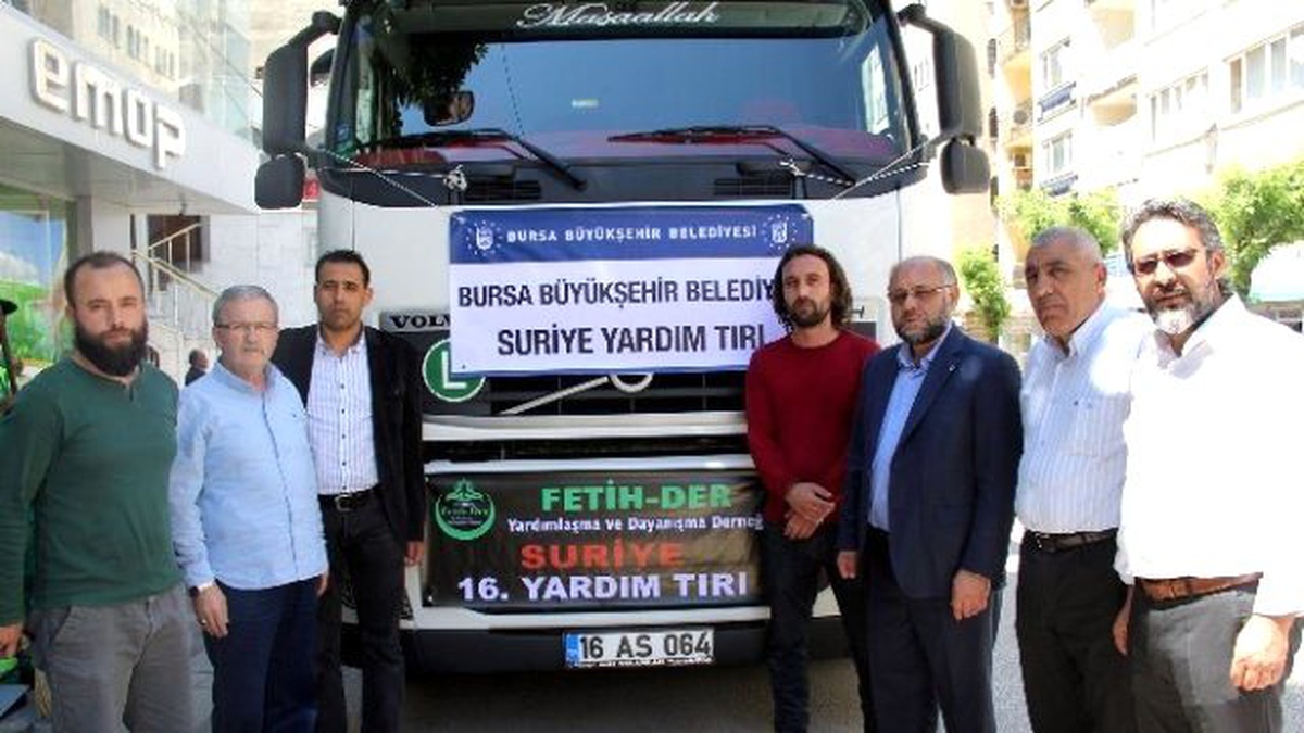 Bursa Esnafından Suriye\'ye Yardım Tırı