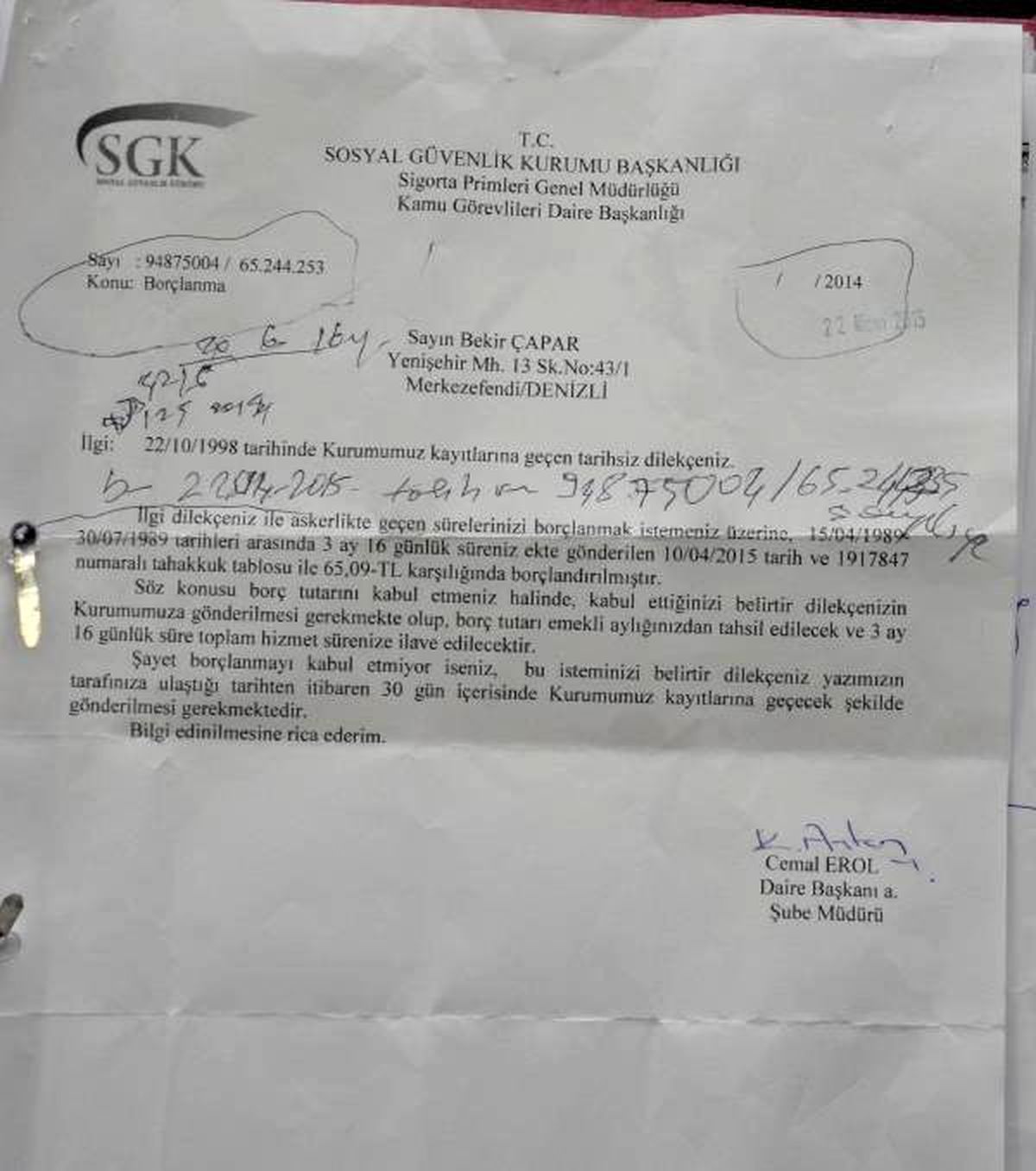 Devlet, 16 Yıl 6 Ay 20 Gün Sonra Cevap Verdi