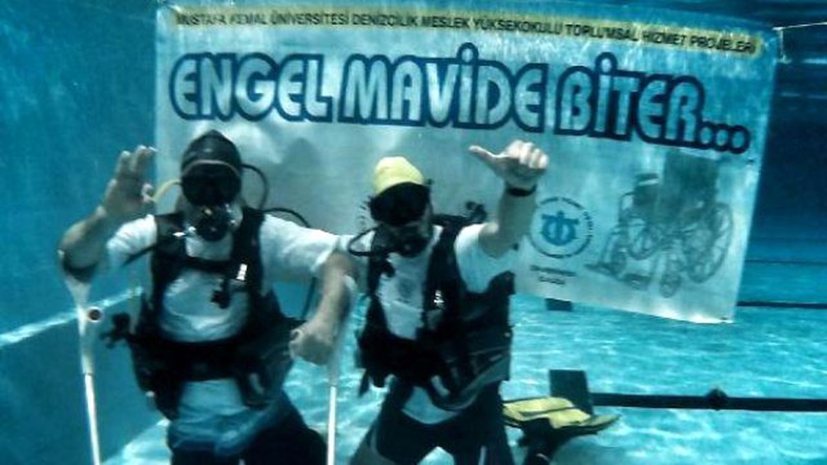 Engelli Basketbolculara, Tüplü Sualtı Dalışı Eğitimi Verildi