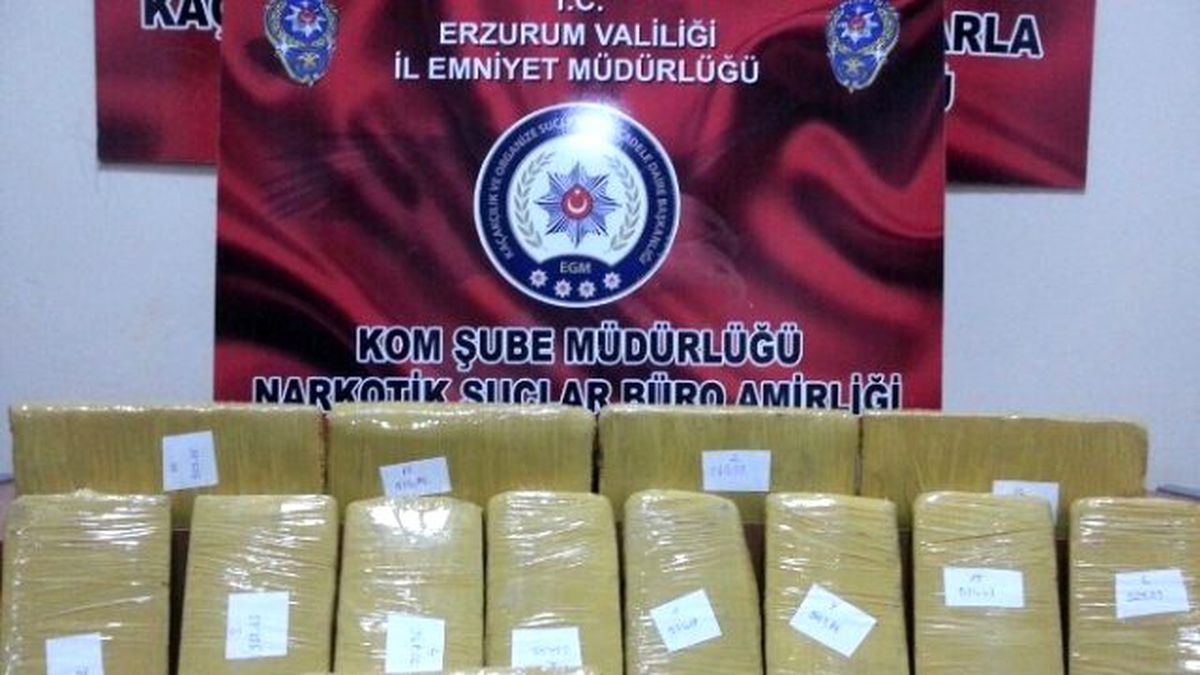 Erzurum\'da 66 Kilo Eroin Ele Geçirildi