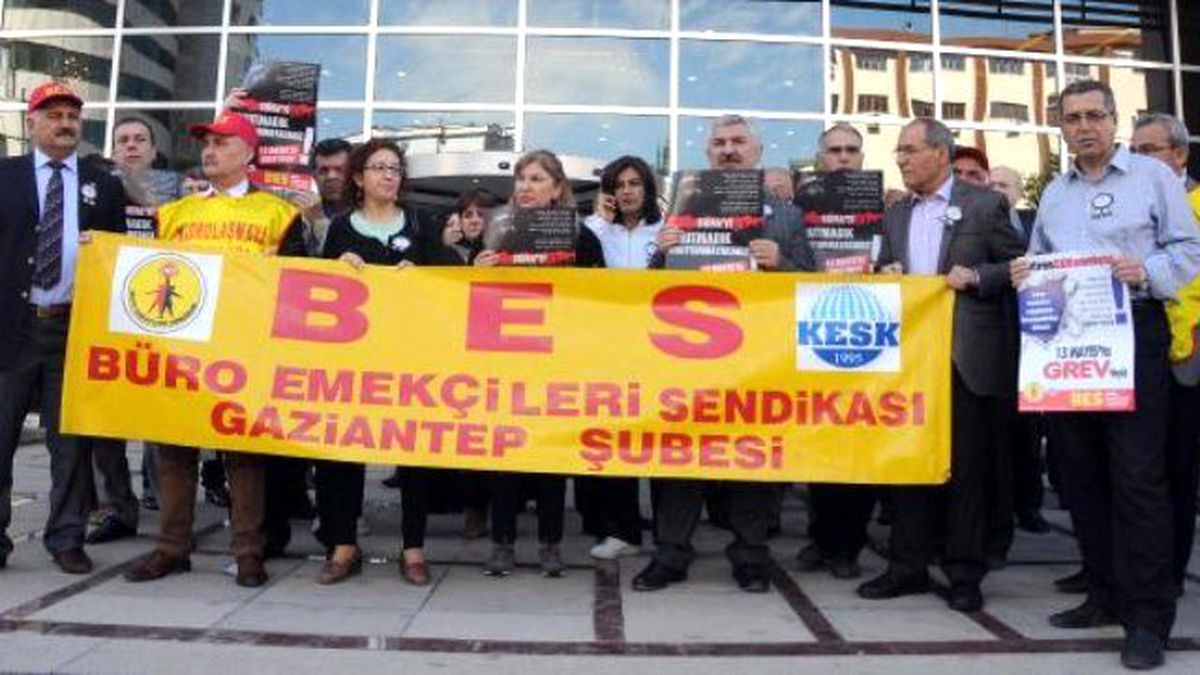 Gaziantep\'te İş Cinayetlerini İş Bırakarak Protesto Ettiler
