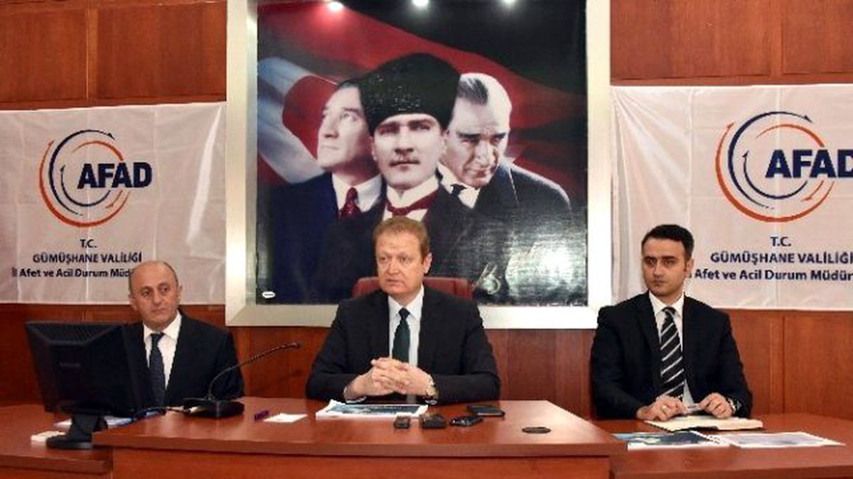 Gümüşhane\'de İl Afet Müdahale Planı Masa Başı Tatbikatı Yapıldı