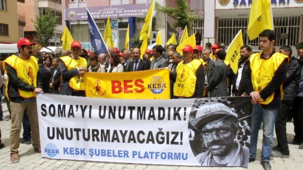 Kesk Üyeleri Soma İçin Yürüdü