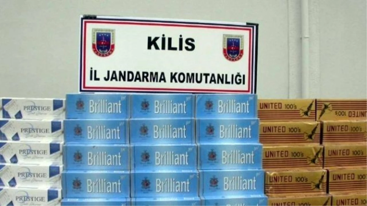 Kilis\'te 16 Bin 370 Paket Kaçak Sigara Ele Geçirildi