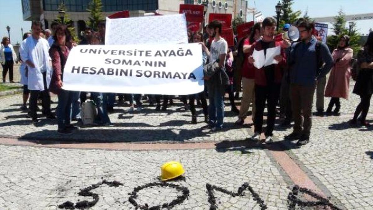 Kocaeli Üniversitesi Öğrencilerinden Soma Protestosu