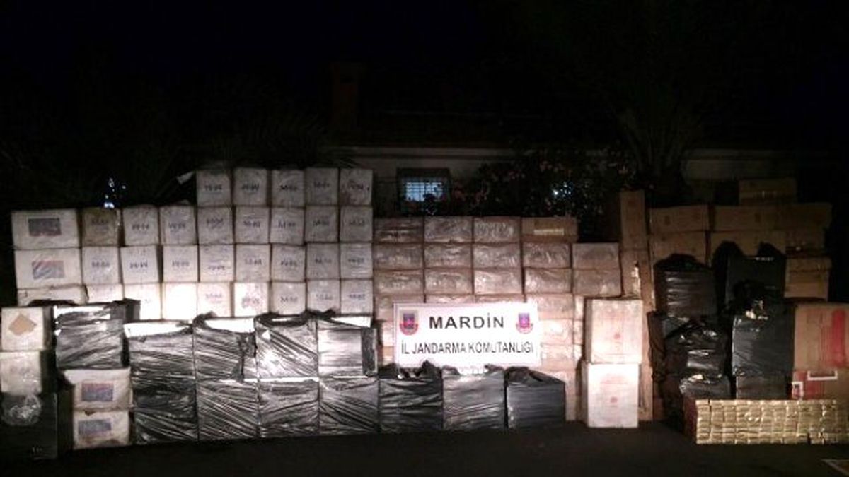 Mardin\'de 91 Bin Paket Kaçak Sigara Ele Geçirildi
