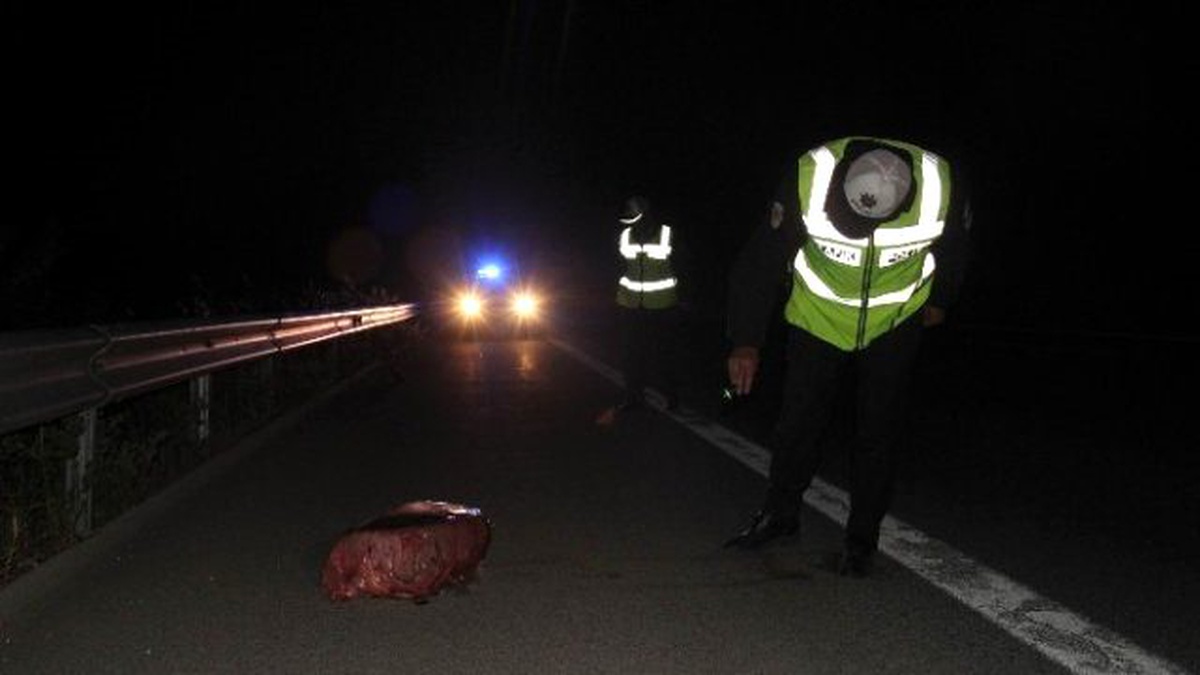 Polisi Alarma Geçiren Şüpheli Araçtan Et Çıktı
