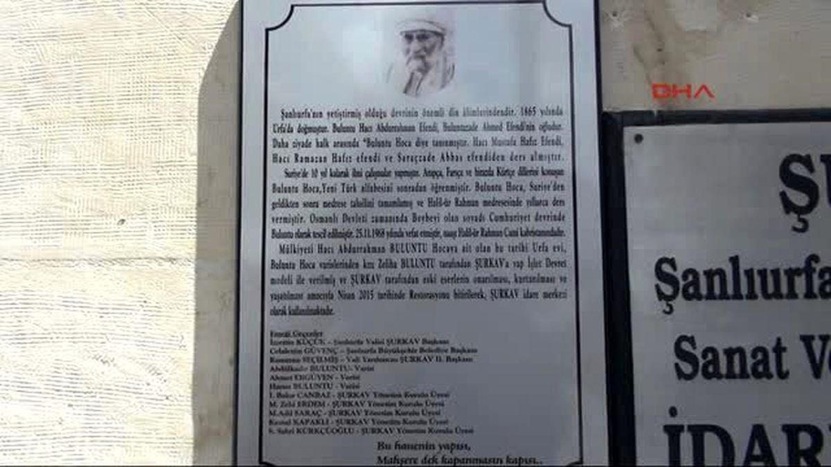 Şanlıurfa\'da Tarihi Ev 900 Bin Liraya Restore Edildi