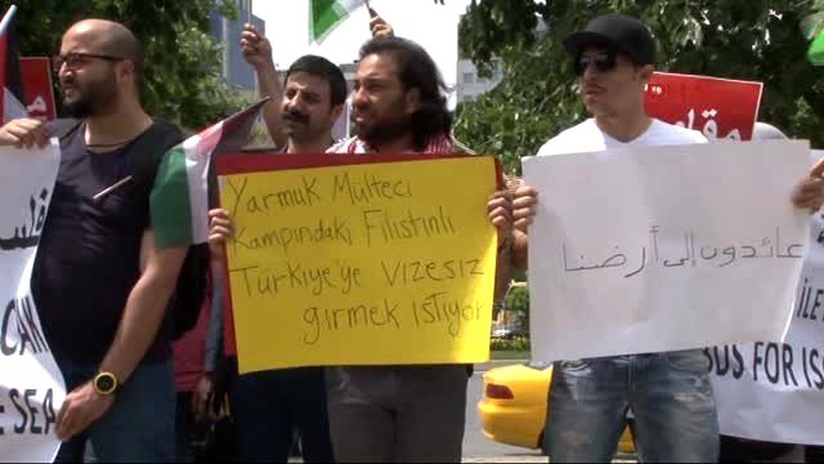 İsrail Başkonsolosluğu Önünde Protesto