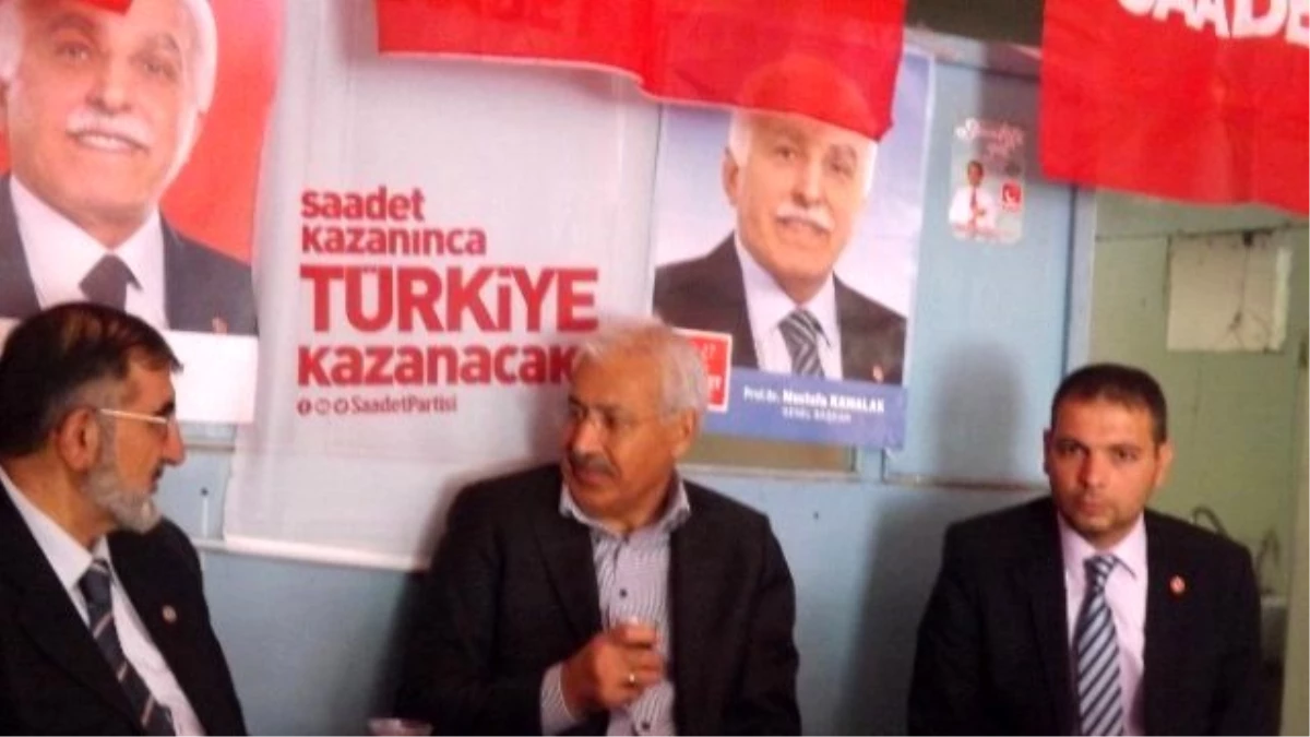 AK Parti Eski Van Milletvekili Dinçer\'den Saadet Partisine Ziyaret