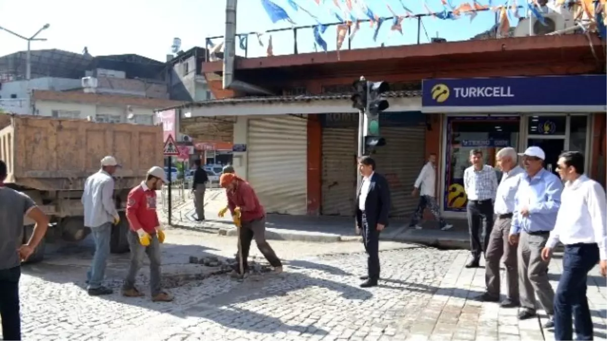 Kanatlı Caddesi Yol Yapımına Başlandı