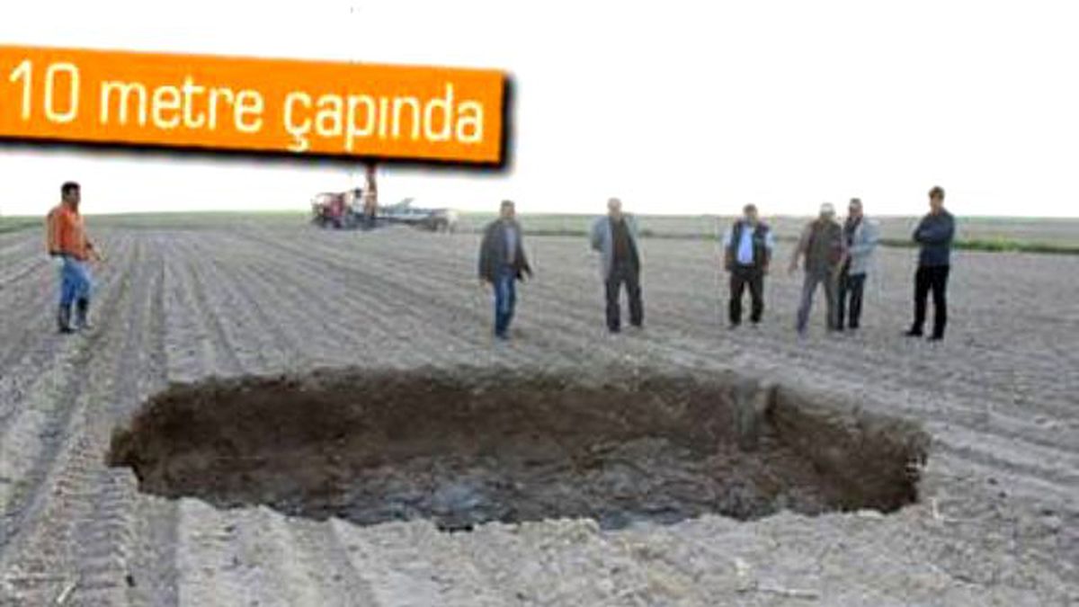 Konya\'da 70 Metre Derinliğnide Delik Oluştu