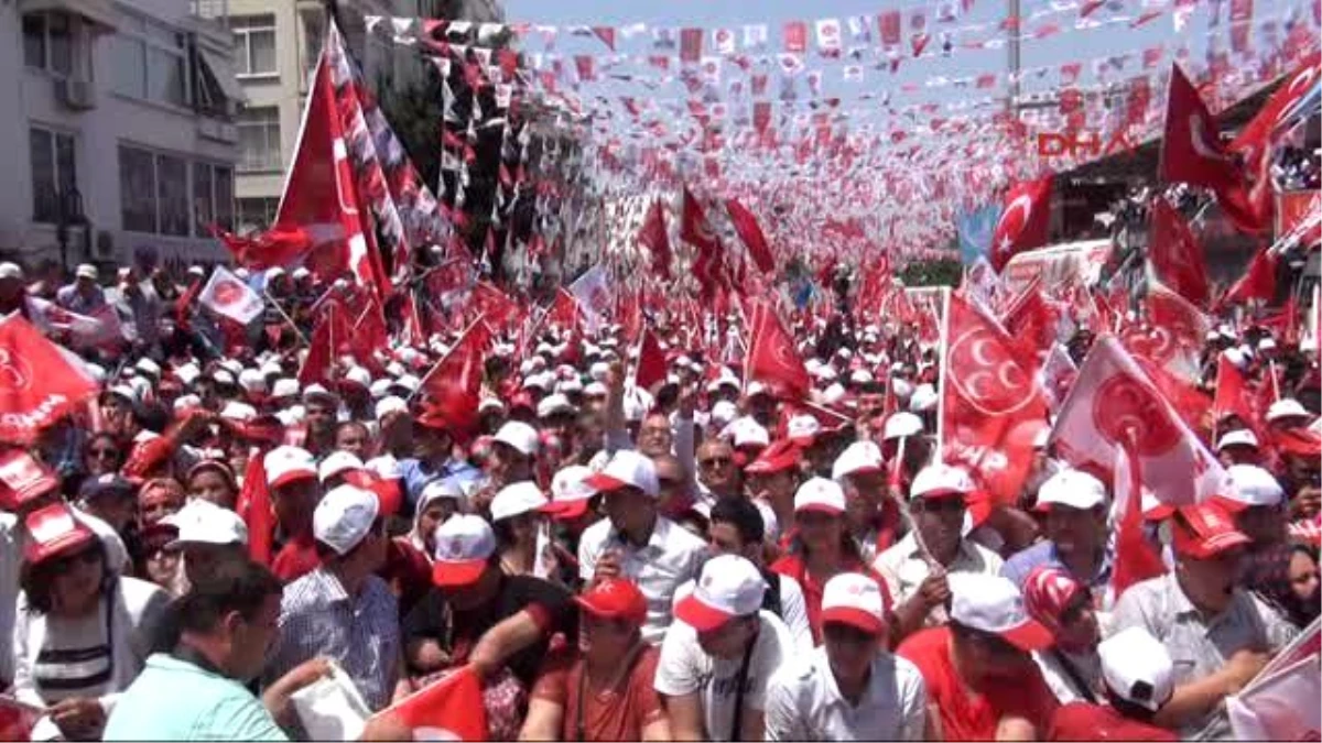 Mersin - Bahçeli Sınırlarımız Yol Geçen Hanına Dönerken Davutoğlu Neredeydi