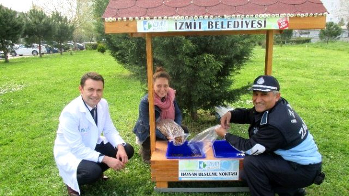 Sokak Hayvanları İçin Özel Yemek Kabinleri