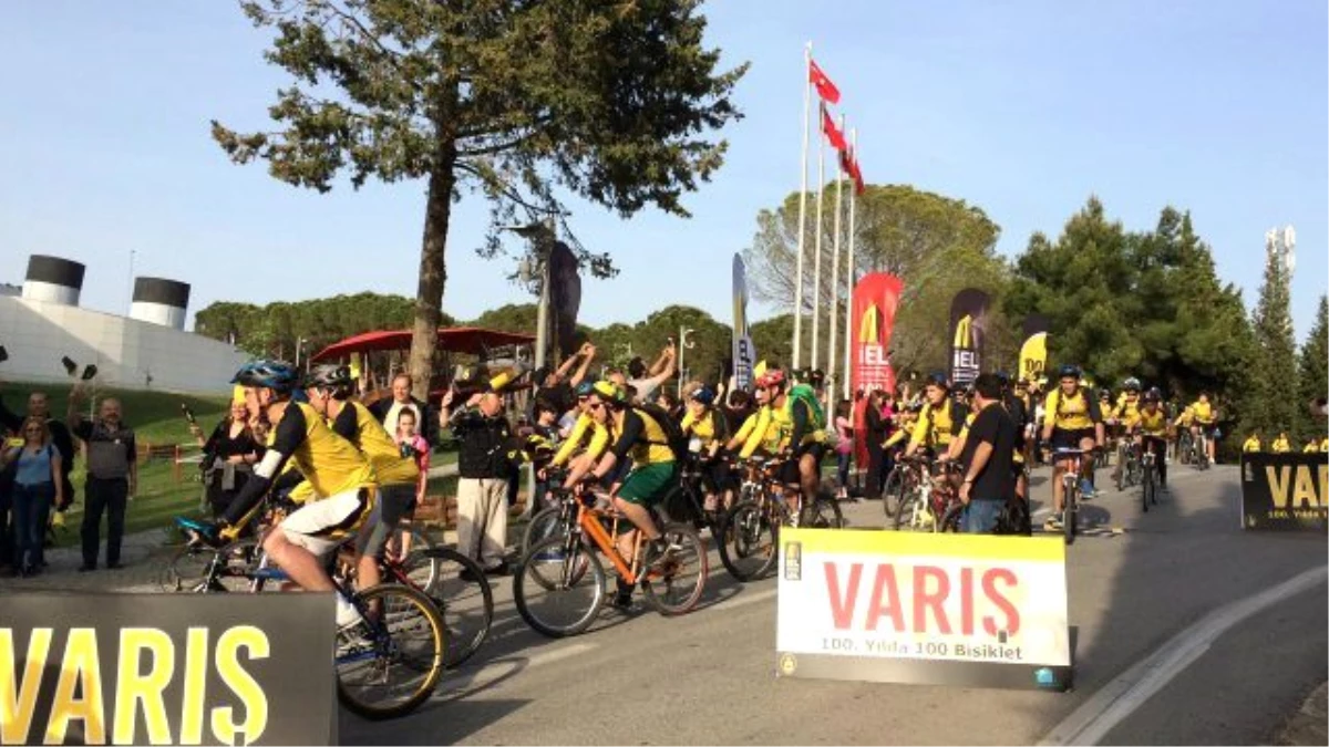 100 Yılda 100 Bisiklet Turu Bisikletçileri Çanakkale\'ye Ulaştı