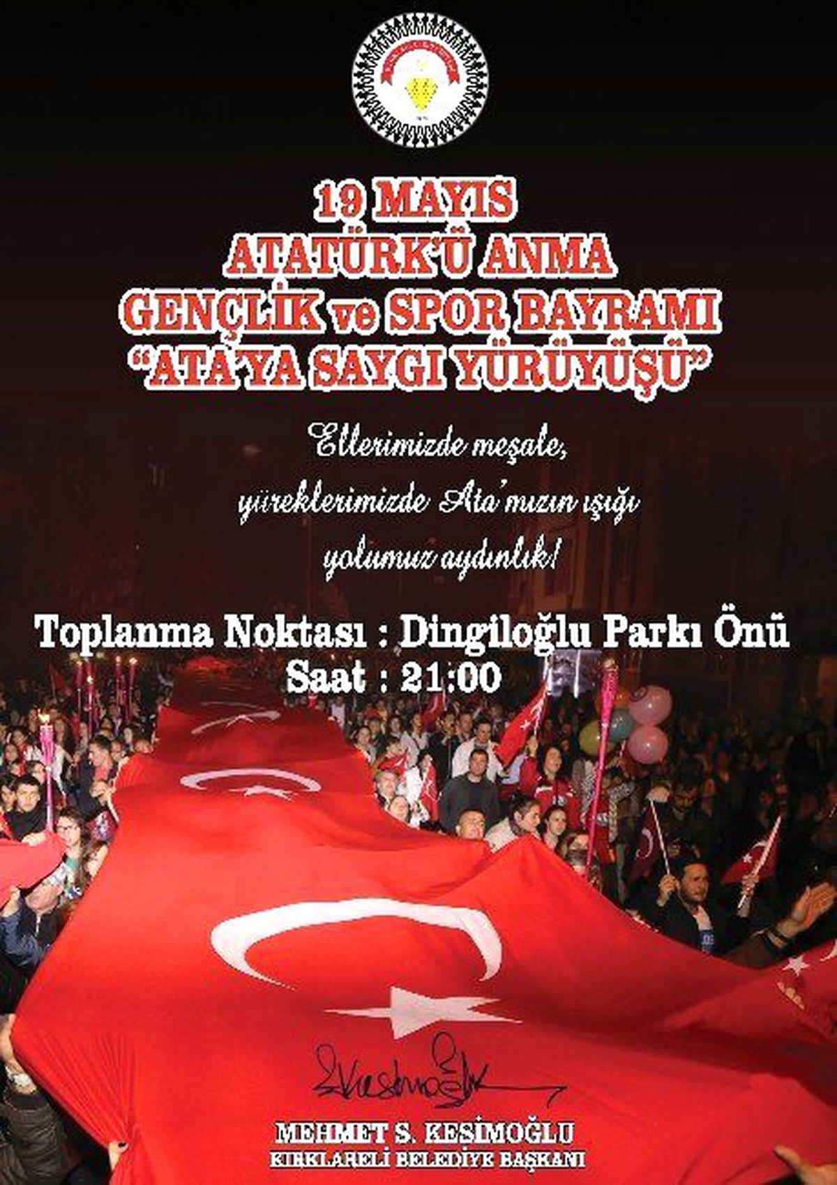 Kırklareli \'Ata\'ya Saygı İçin Yürüyecek