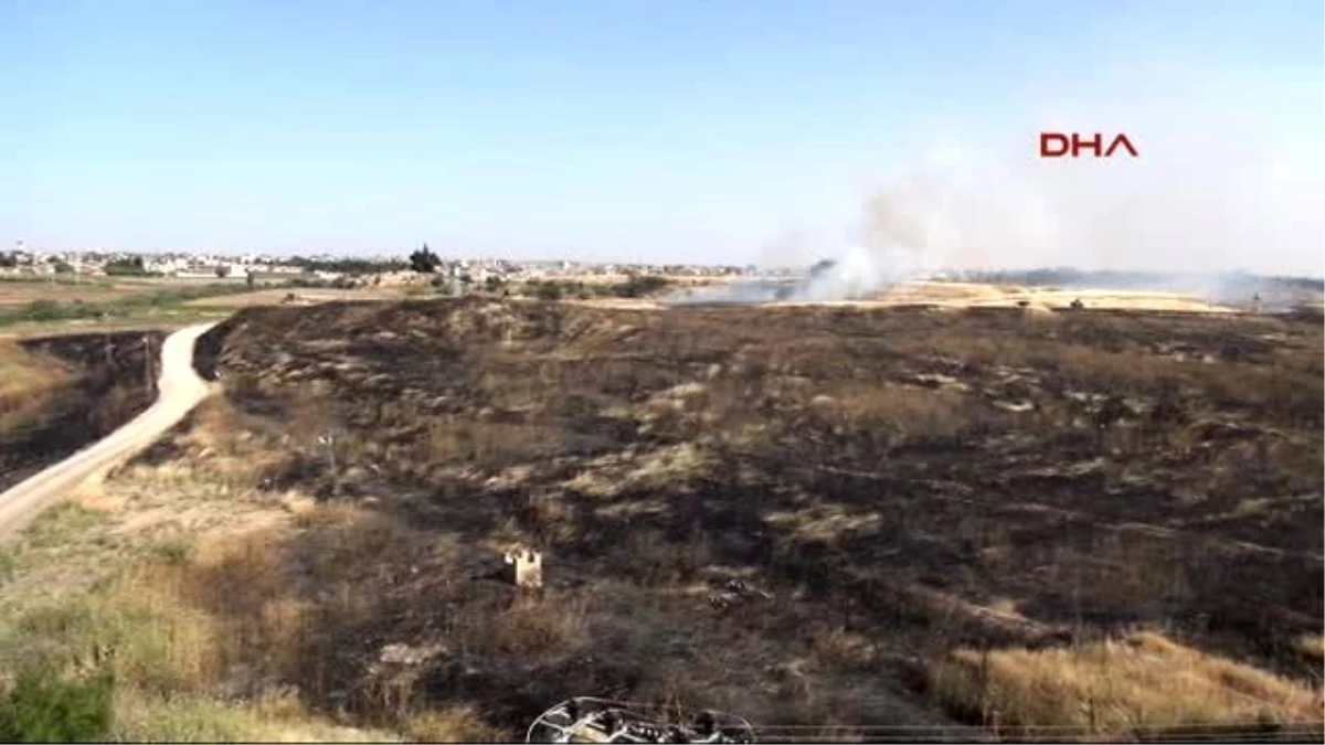 Mardin -Suriye Sınırındaki Mayınlı Bölgede Yangın