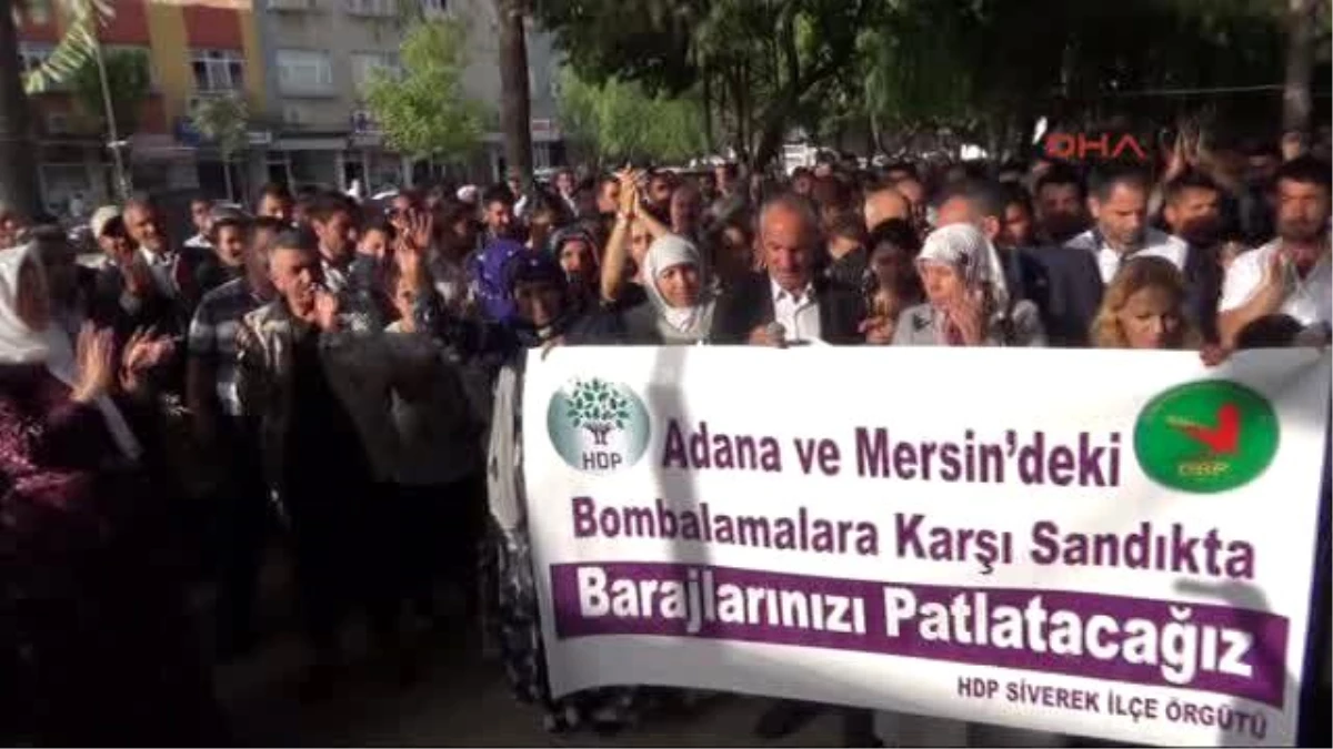 Şanlıurfa\'da Hdp\'lilerden Saldırılara Kınama