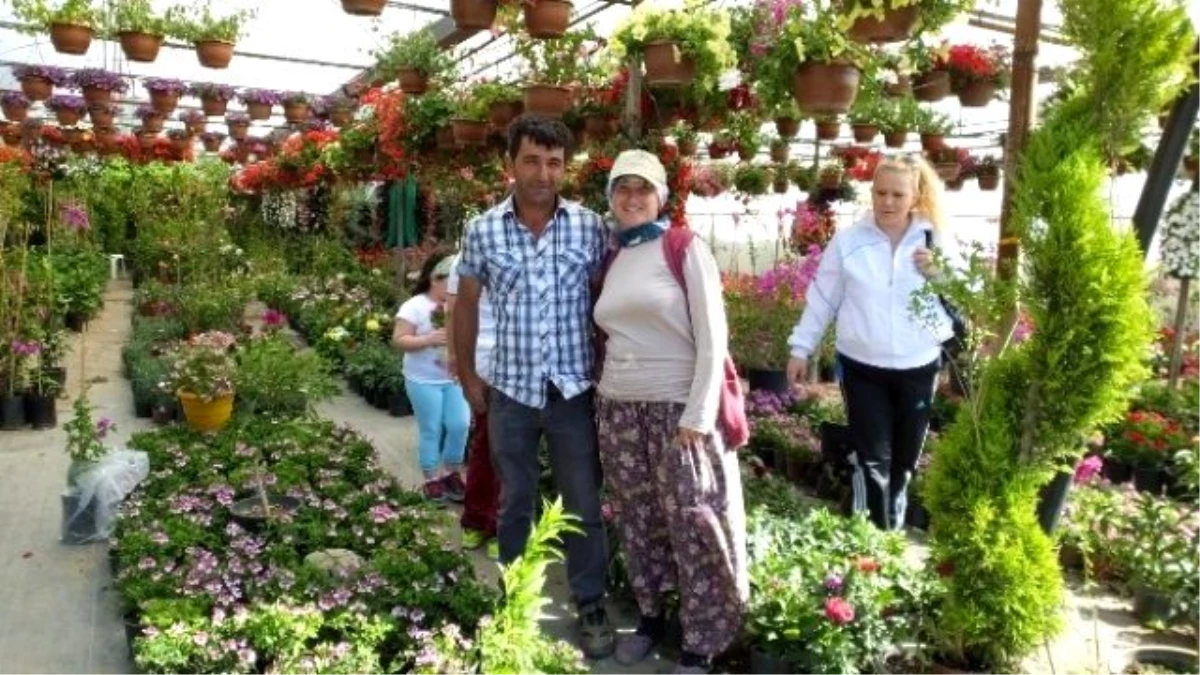 Burhaniye\'de Kışın Sert Geçmesi Çiçekçilerin İşini Arttırdı