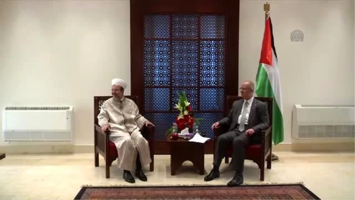 Görmez, Filistin Başbakanı Rami Hamdallah ile Görüştü - Beyt\'ul