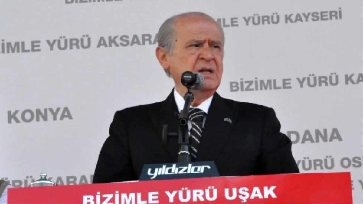 MHP Genel Başkanı Devlet Bahçeli, Uşak\'ta