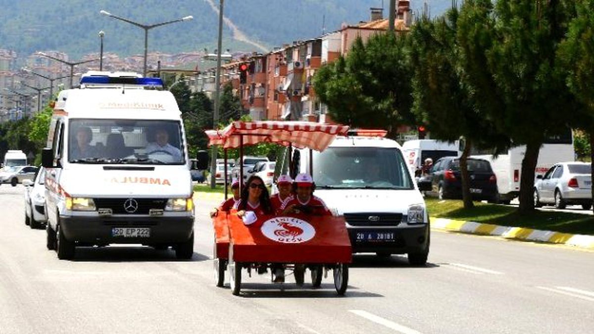 Denizli\'de Engelliler Bisiklet Turuna Yoğun İlgi