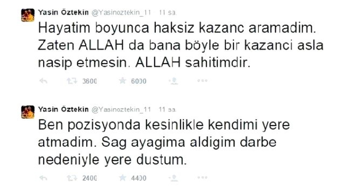 Galatasaraylı Yasin Öztekin: "Kesinlikle Kendimi Yere Atmadım"