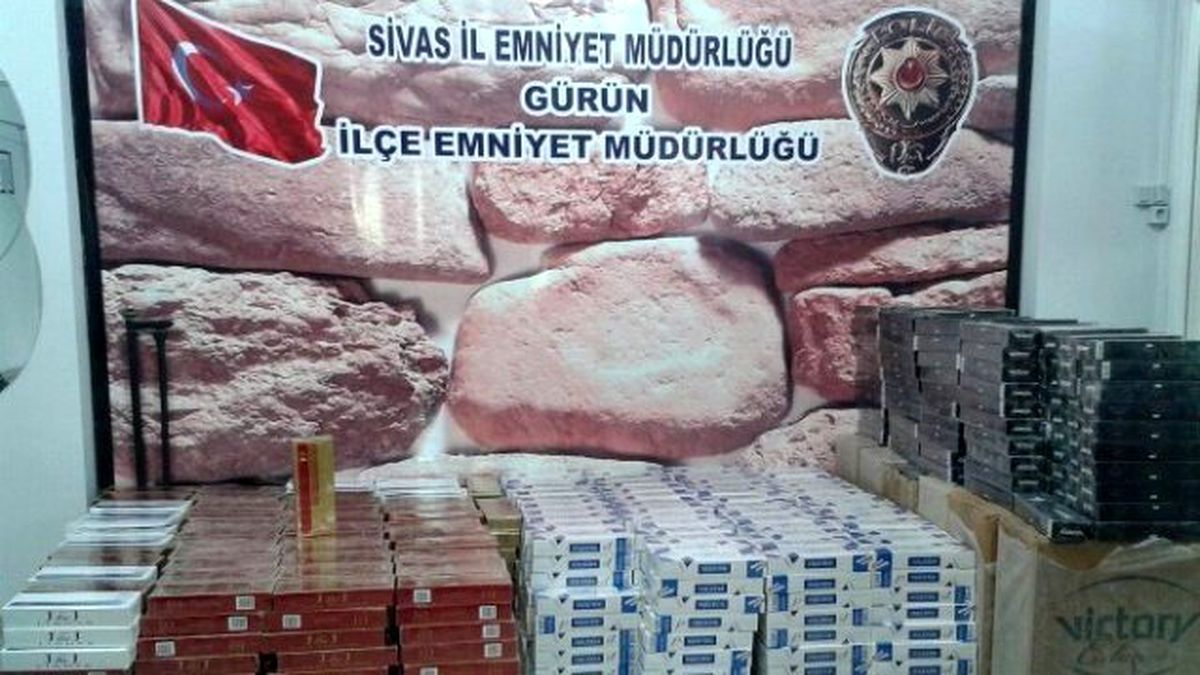 Gürün\'de 19 Bin 100 Paket Kaçak Sigara Ele Geçirildi