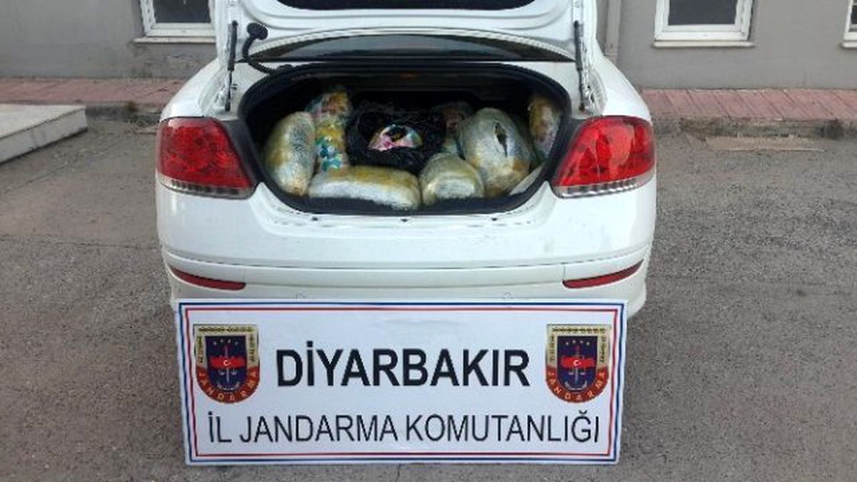 Diyarbakır\'da 78 Kilogram Esrar Ele Geçirildi