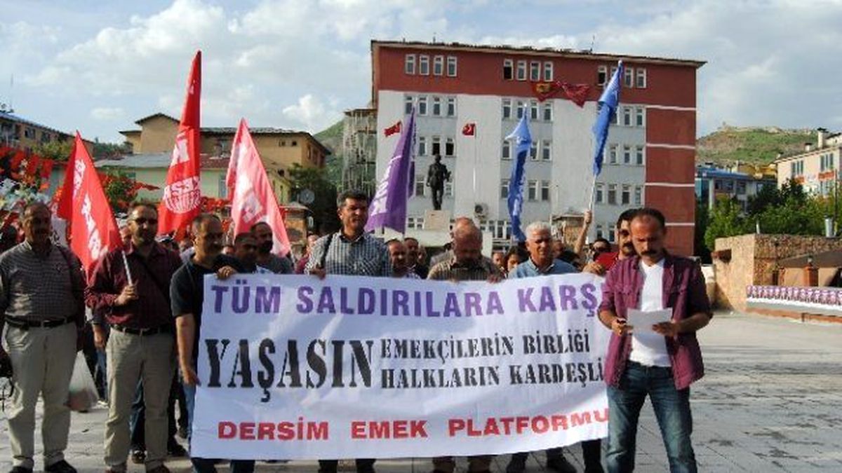 Tunceli\'den Hdp\'ye Yönelik Saldırılara Kınama, Metal-iş İşçilerine Destek