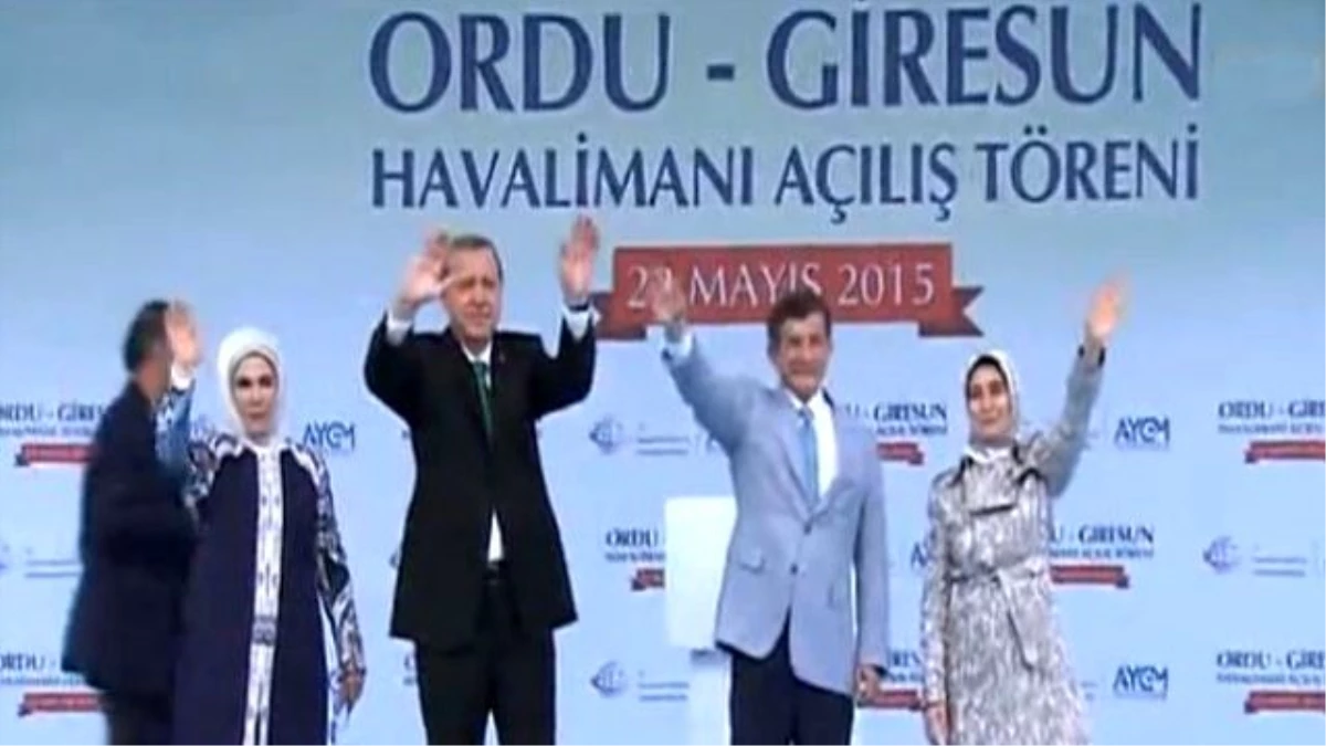 Erdoğan ve Davutoğlu, Ordu-Giresun Havalimanı\'nı Birlikte Açtı