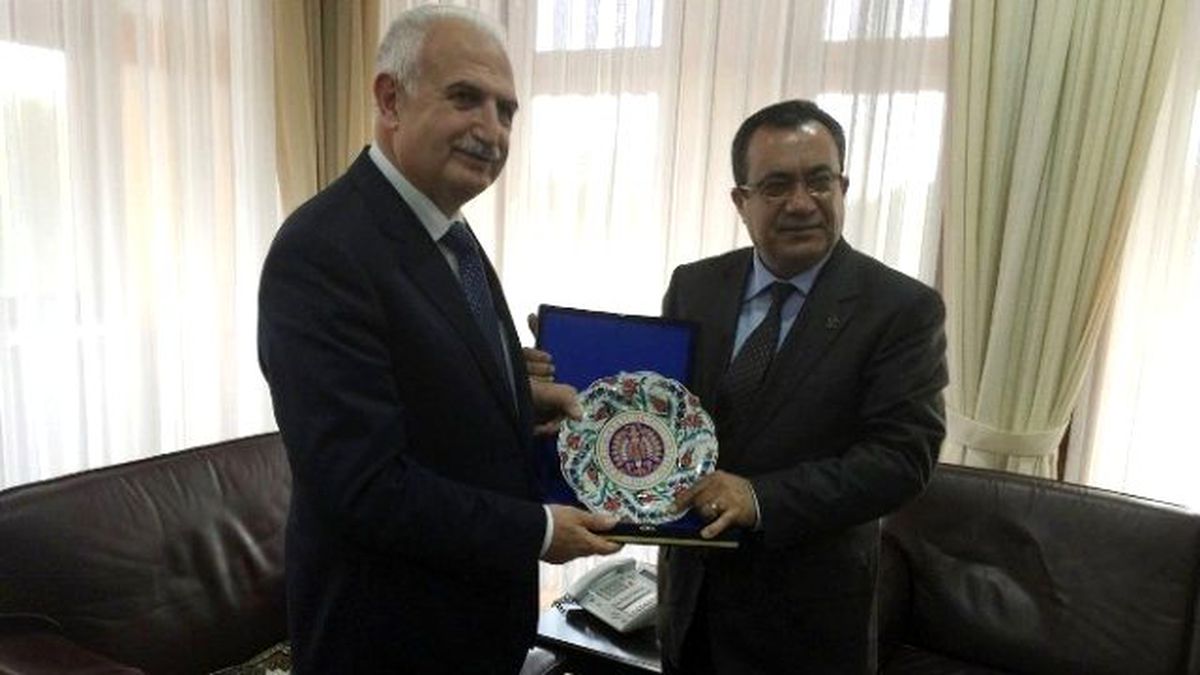 İller Bankası Genel Müdürü M. Turgut Dedeoğlu\'ndan Rektör Koçak\'a Ziyaret