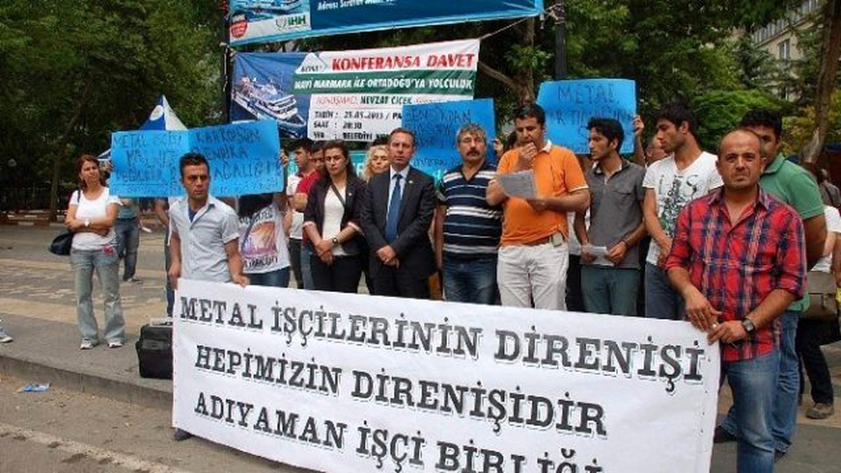 Metal İşçilerine Adıyaman\'dan Destek