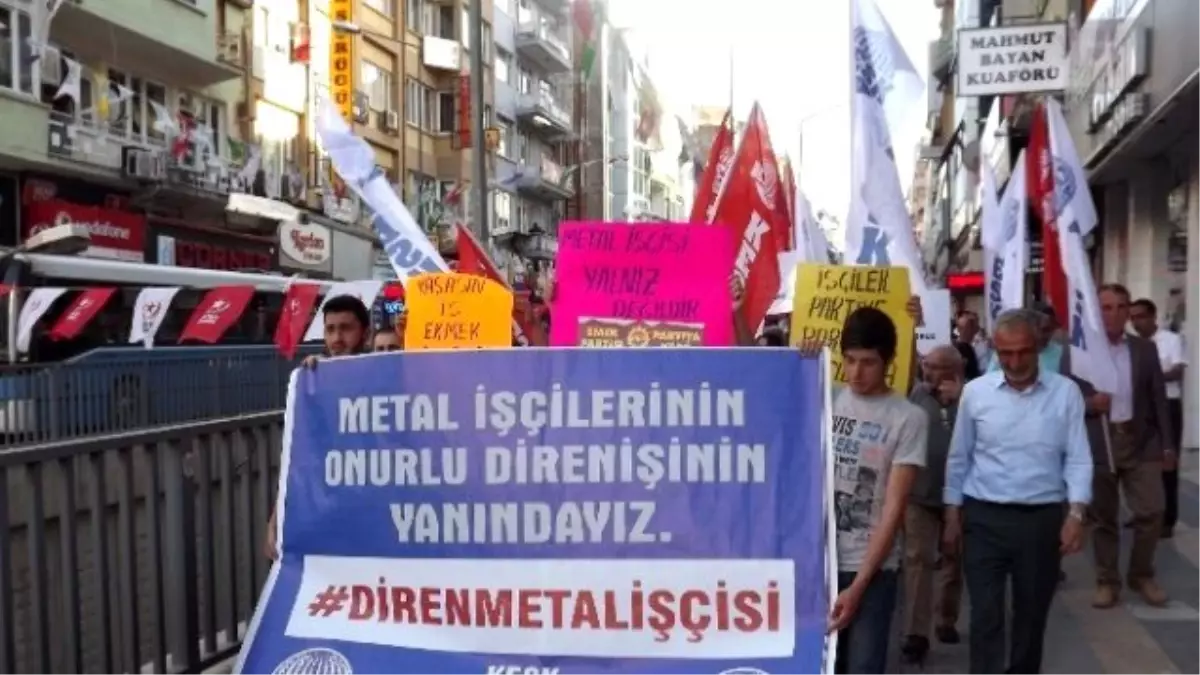 Metal İşçilerine Malatya\'dan Destek