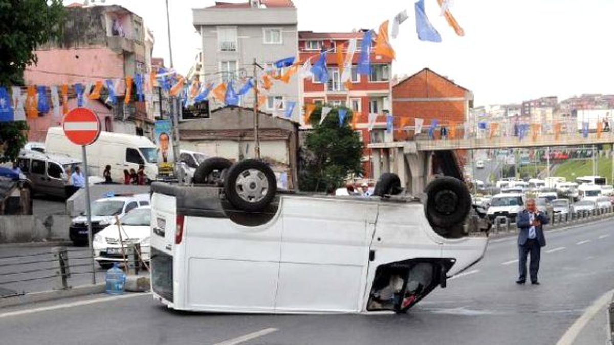 Şişli\'de Ehliyetsiz Sürücü Kazası