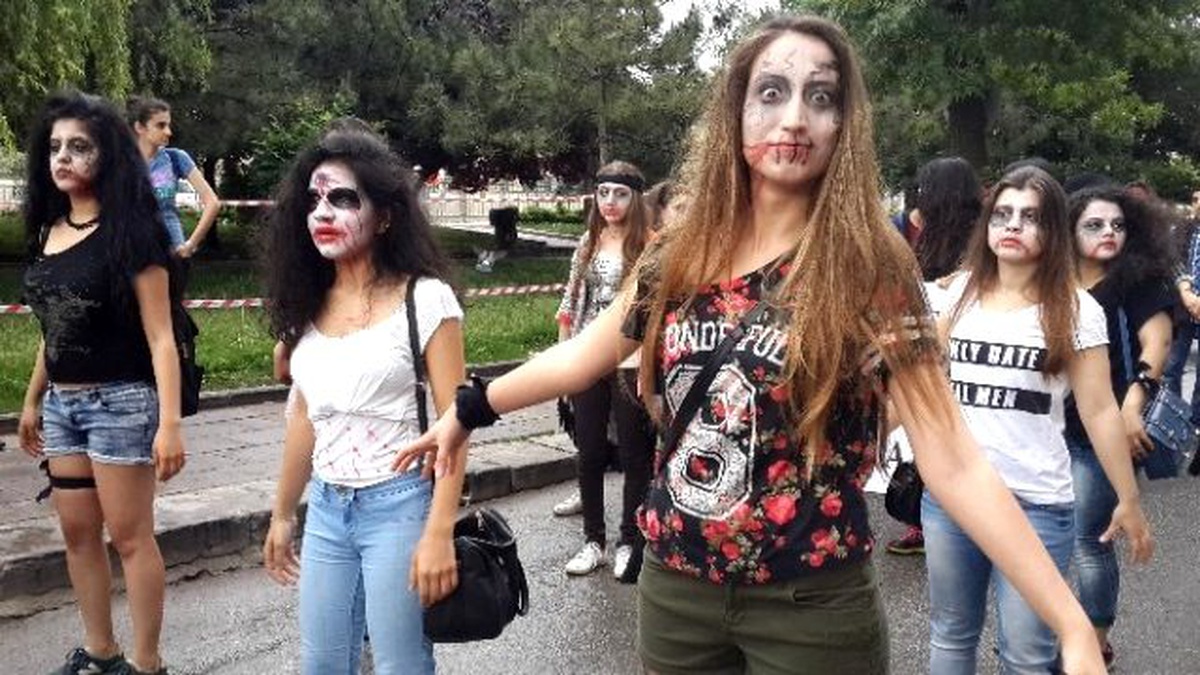 Zombi Kılınğında "Uyuşturucuya Hayır" Dediler