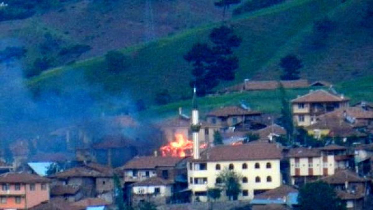 Çorum\'da Korkutan Yangın