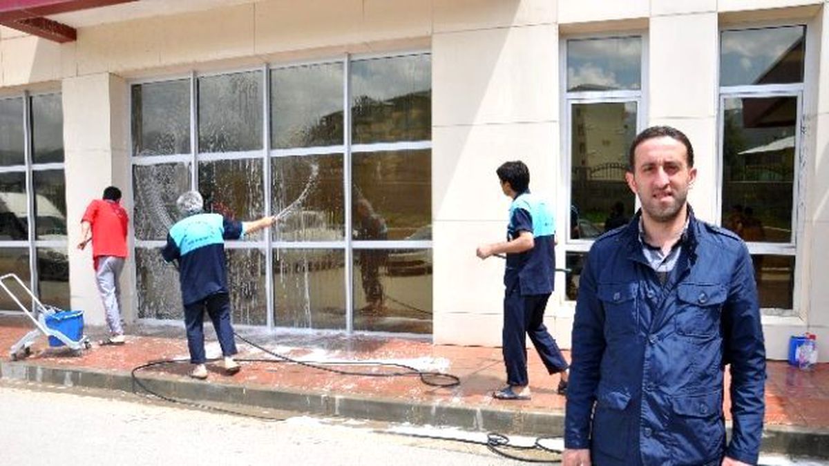 Muş Devlet Hastanesi\'nde Bahar Temizliği
