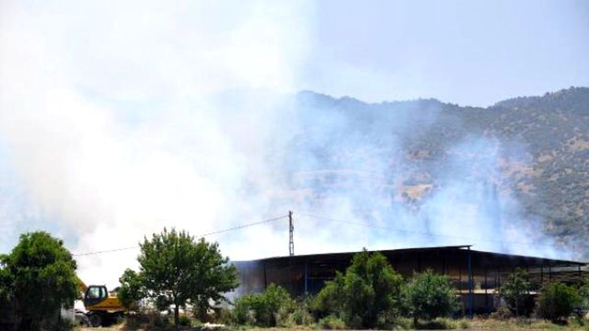Yangın, 600 Balya Samanı Küle Çevirdi