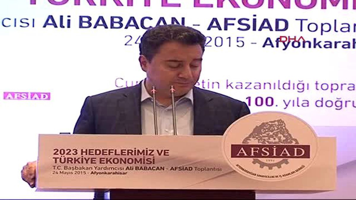 Afyonkarahisar 6 Başbakan Yardımcısı Babacan: Güven ve İstikrar Ortamını Bozmaya Çalışanlar Var