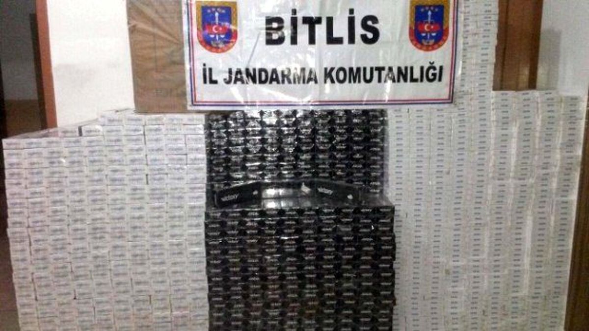 Bitlis\'te 13 Bin 840 Paket Kaçak Sigara Ele Geçirildi