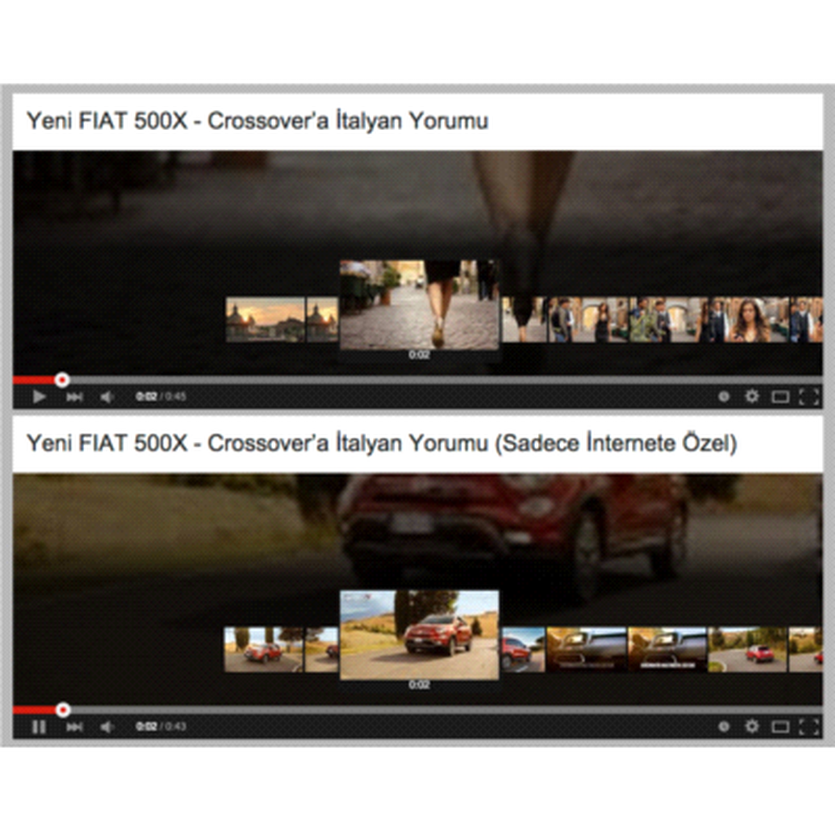 Fiat 500x\'ten İnternete Özel Reklam Filmi